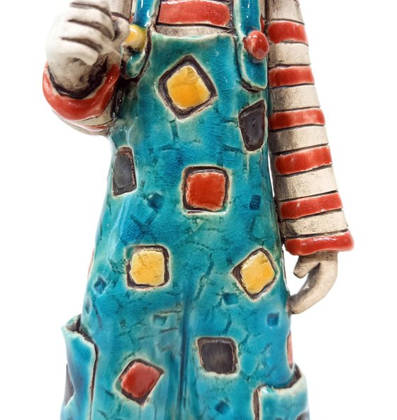 Carefree Clown with Pinwheel