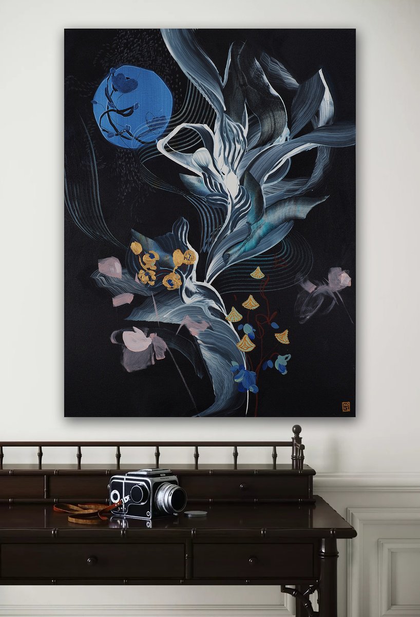Night, Adorned I By Novi Lim, 30 X 40, Artwork For Sale On Artfinder