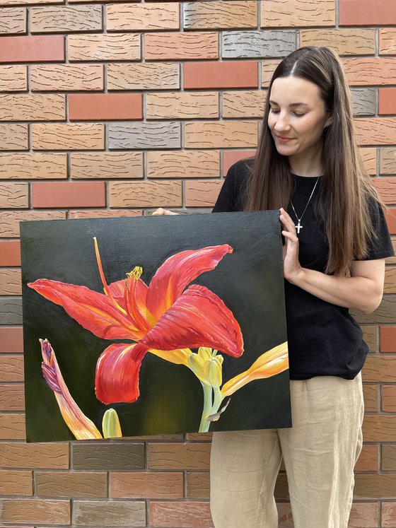 “Flower of joy” original oil painting