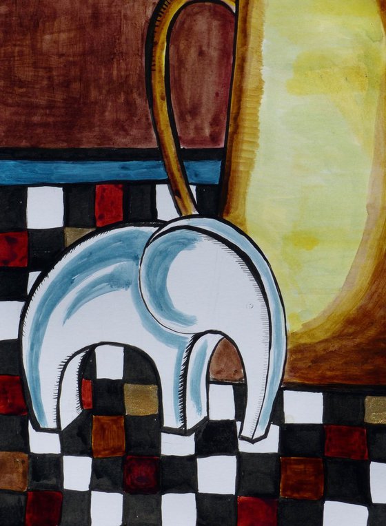 Still life with an elephant