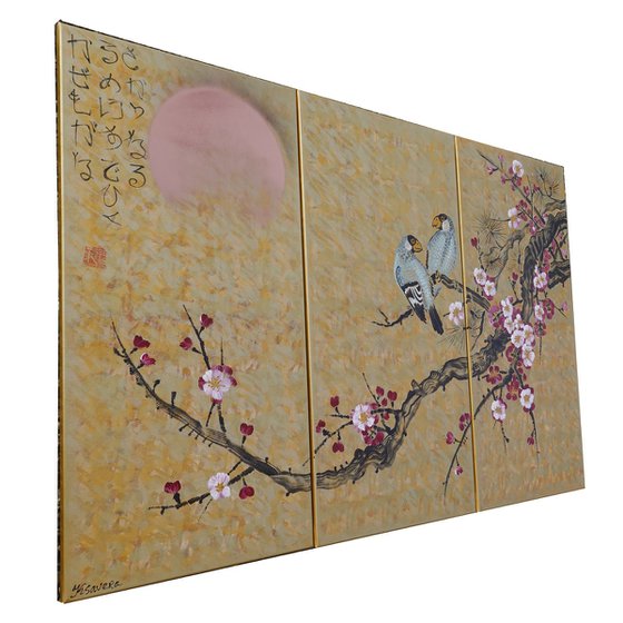 Gold Japanese sakura J352