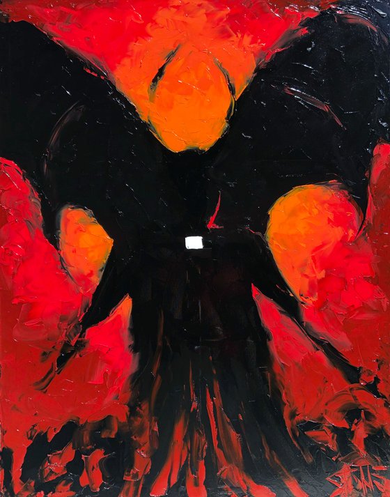 devil oil painting