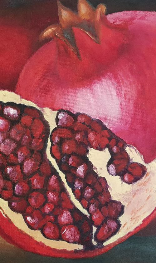 Pomegranate 29.7*42cm by Anna Reznik