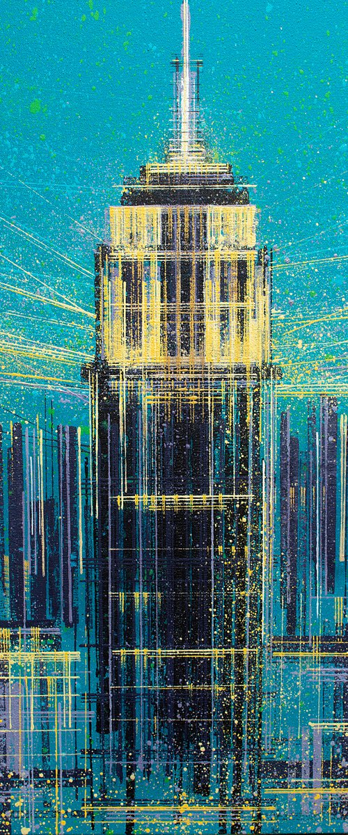 New York - The Empire State Building Illuminated by Marc Todd