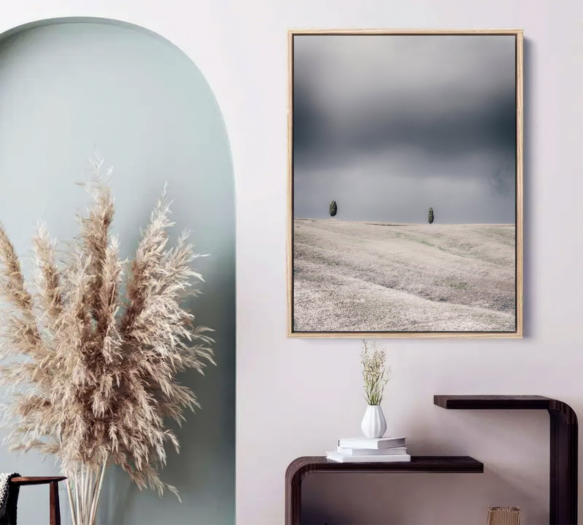 Impressionistic Landscape Photograph By Karim Carella, 30 X 39", Sentinels Of Infinity (St. 3), Original Artwork