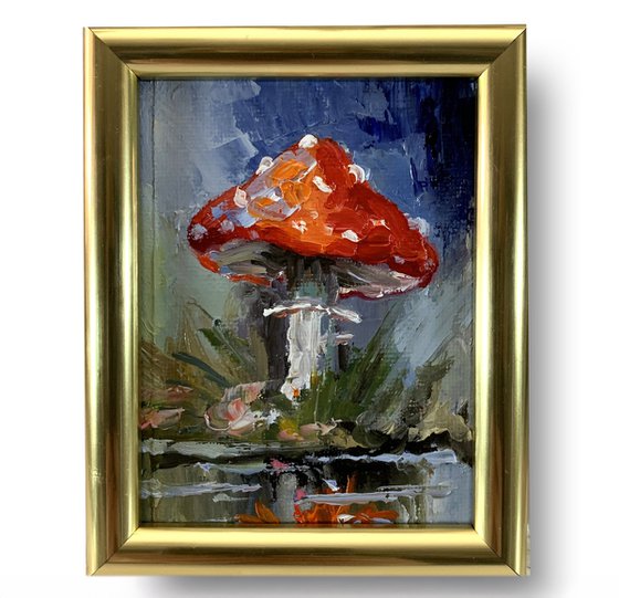 Fly agaric by the lake.