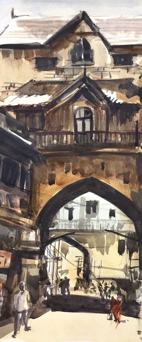 Gujarati Bazar - India by Joseph Peter D'silva