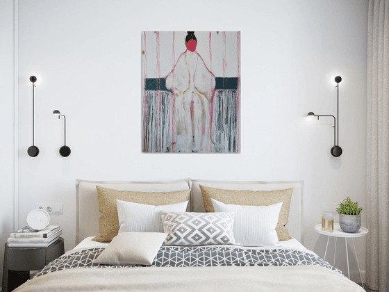 White Abstract figure