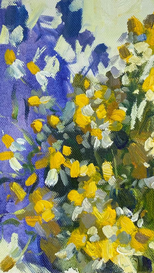 Camomile bouquet by Nataliia Nosyk