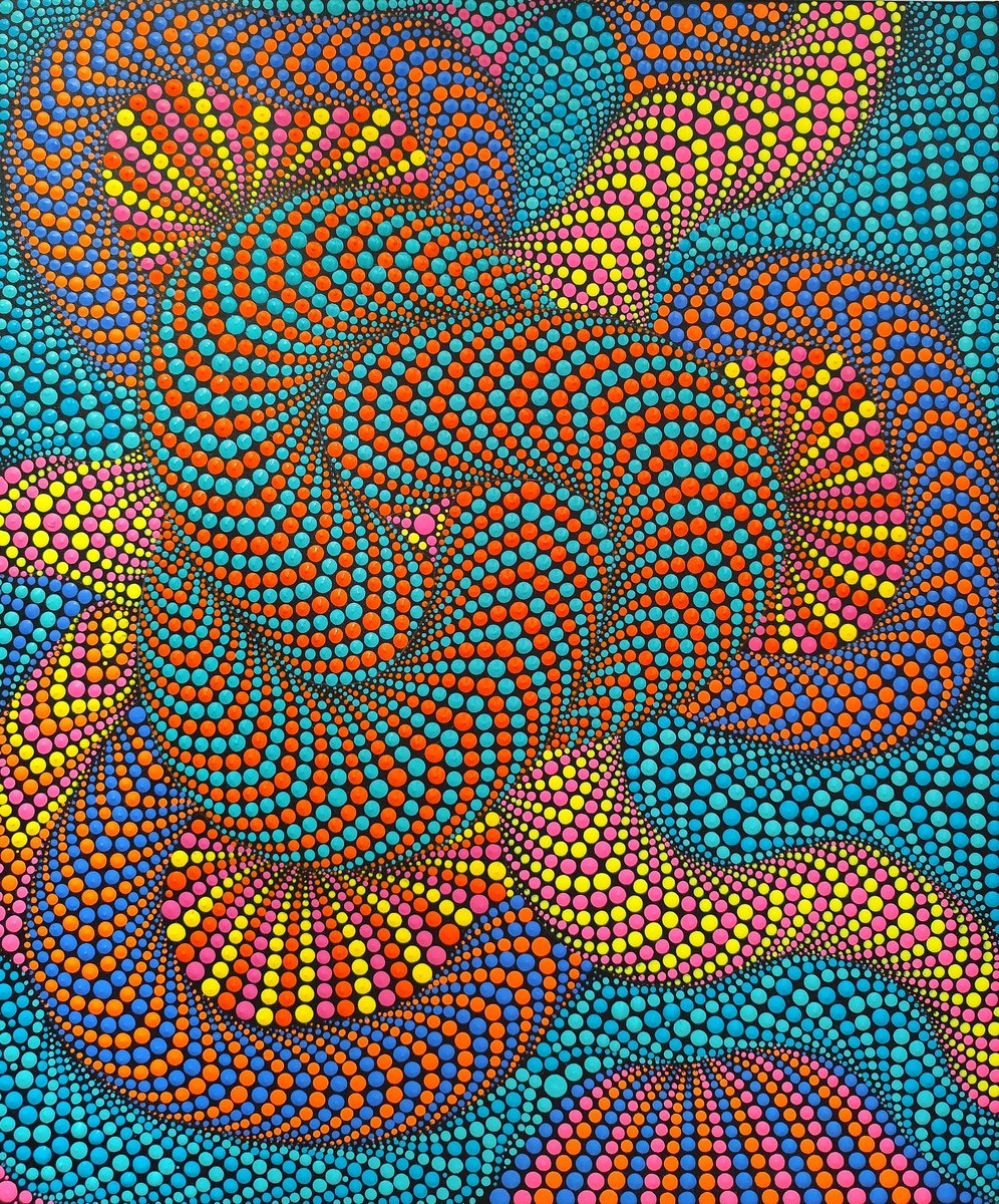 Psychedelic Vibration By Oxana Lazari, 20 X 24, Artwork For Sale On Artfinder