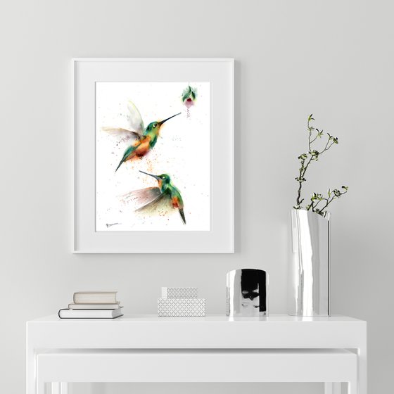 Two Hummingbirds