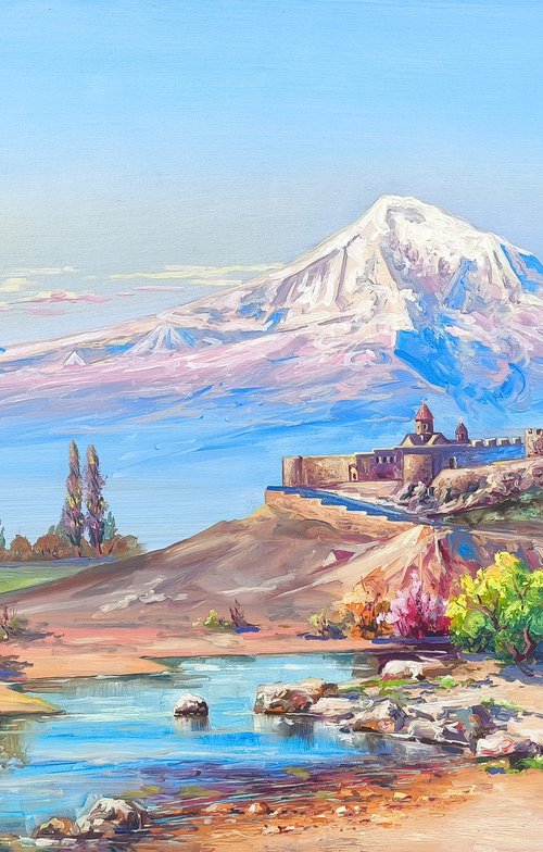 Spring Light at Khor Virap by Mexak Xazaryan