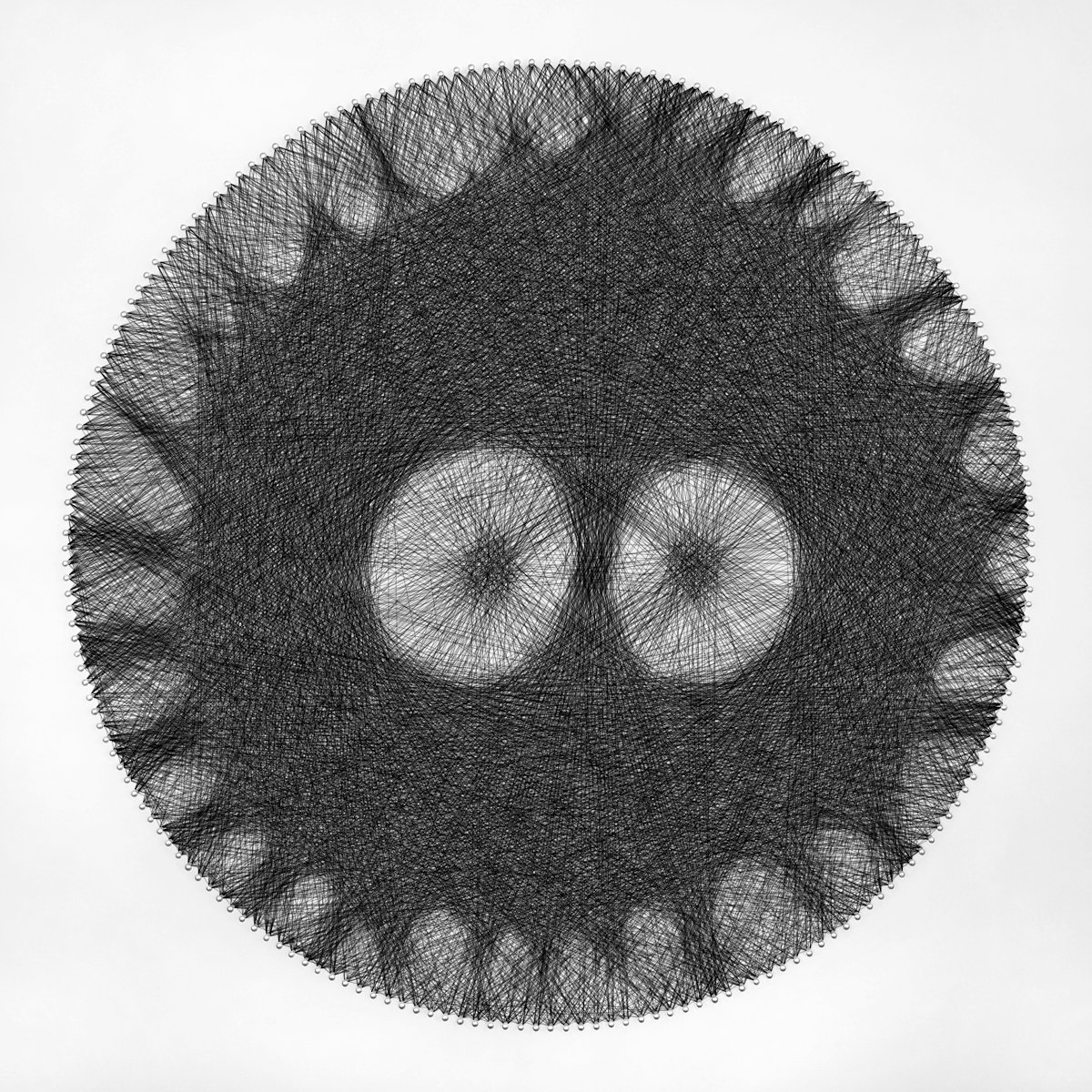 Impressionistic Abstract Sculpture By Andrey Saharov, 22 X 22, Susuwatari Soot Sprite, Original Artwork