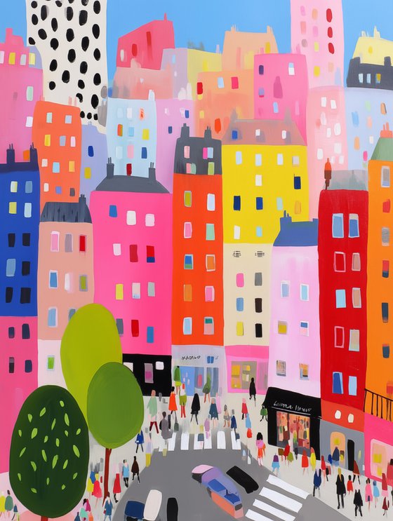 Vibrant Paris Cityscape