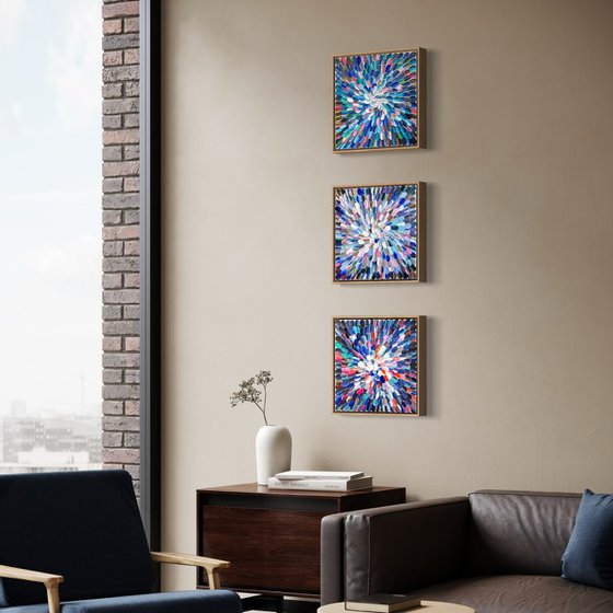 Blooms 44 - triptych
