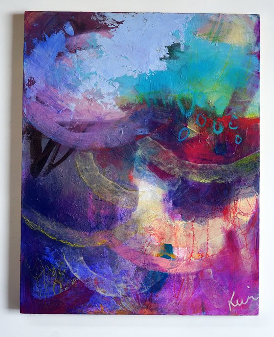 Mystic Persuasion 11x14" Colorful Intuitive Original Abstract Painting