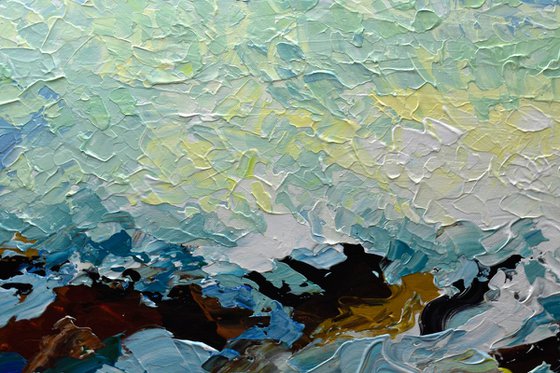 Summer Waves - Original Acrylic Painting