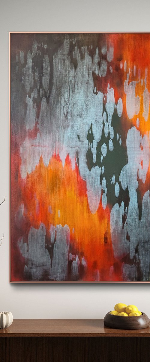 AFTERLIGHT V - Abstract Painting by Orvvet
