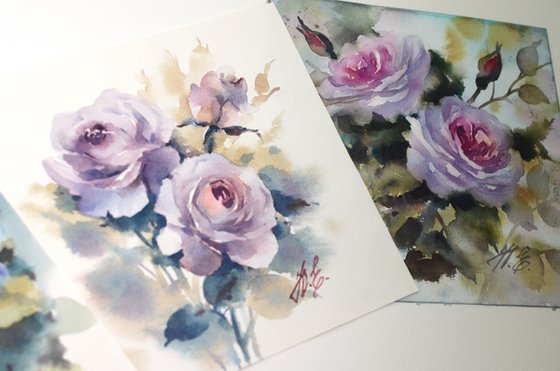 Triptych / Novalis roses