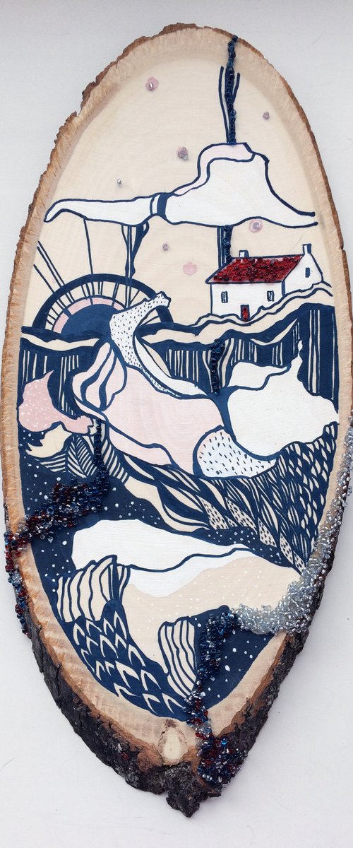 House by the sea by Alla Vlaskina
