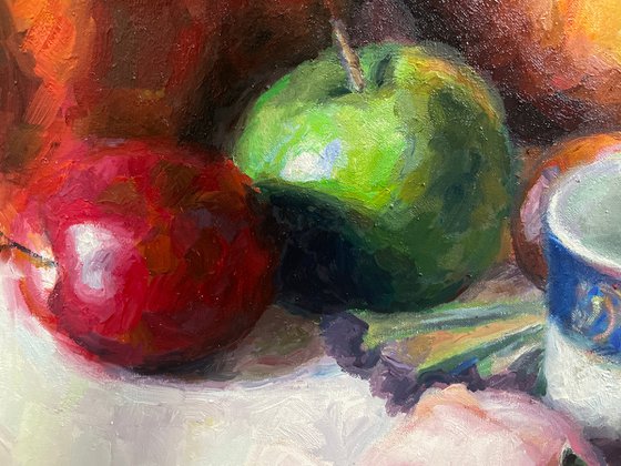 Fruits and Porcelain
