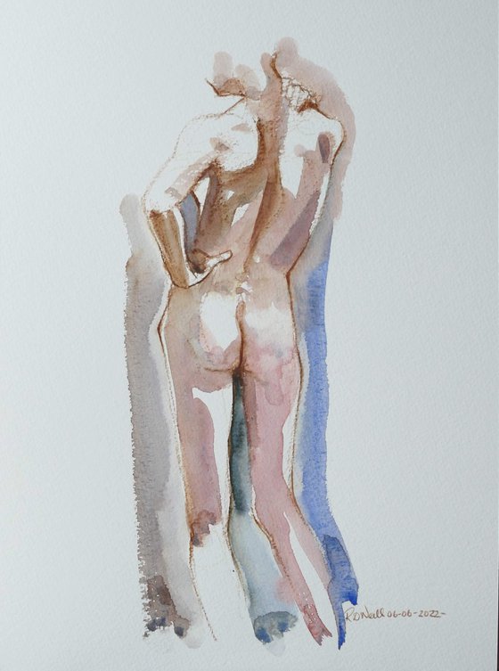 Standing male nude