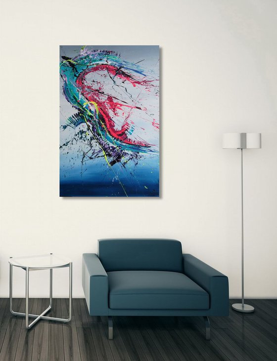 Ripped-tile (Spirits Of Skies 096068) - 80 x 120 cm - XXL (32 x 48 inches)