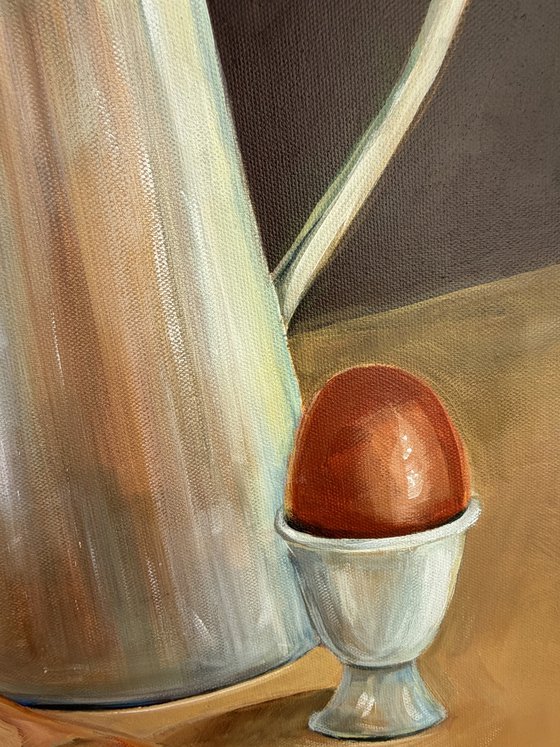 Still Life with Bread, Jug and Egg