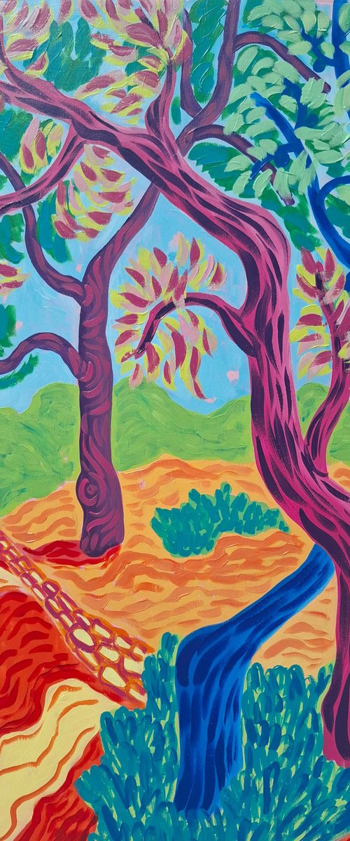 The Radiant Warmth of the Mediterranean Pines by Kirsty Wain