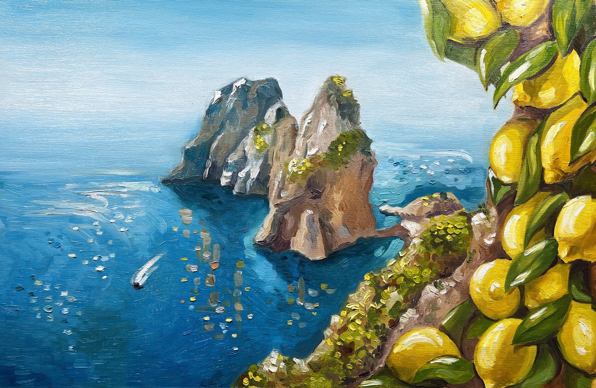 Capri Faraglioni by Sandra Zekk