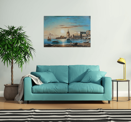 Port (120x80cm, oil painting)