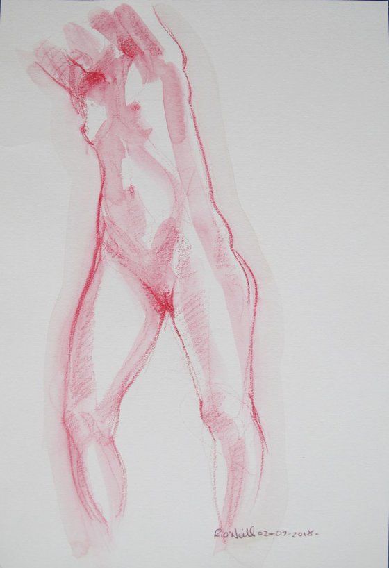 Standing female nude