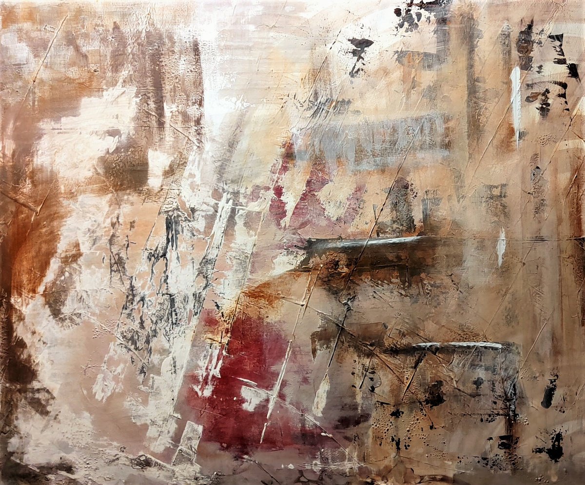 Abstract Acrylic Painting By Carlos Alberto Rizzotti, 47 X 39, Velo, Original Artwork