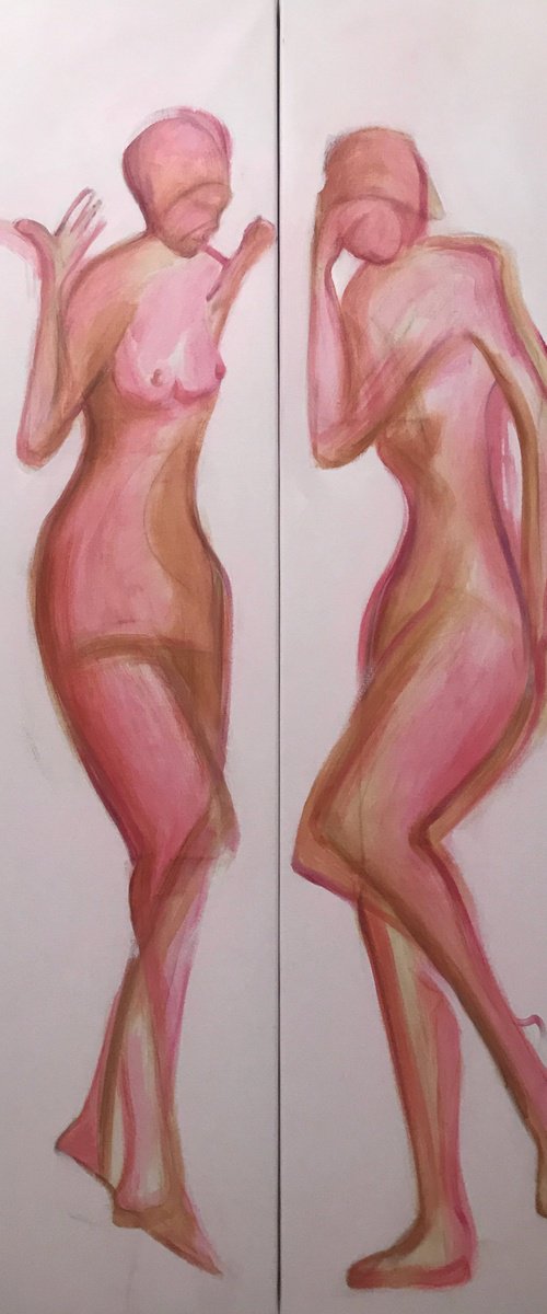 Post Scriptum 1112. Diptych by Romuald Mulk Musiolik