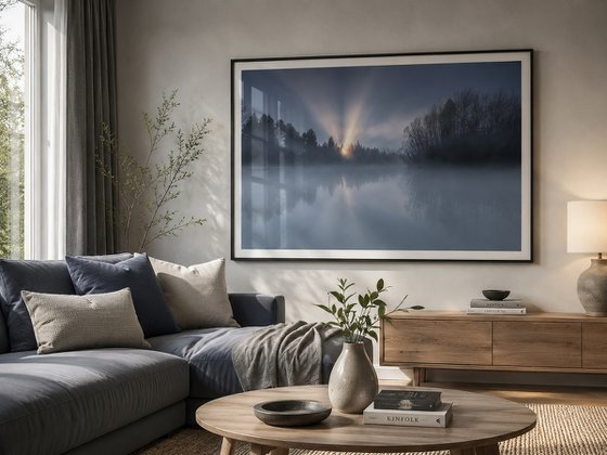Sunlight Through Morning Mist