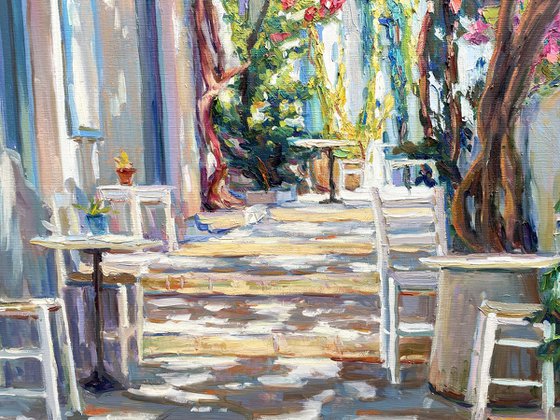 "Courtyard in Greece"