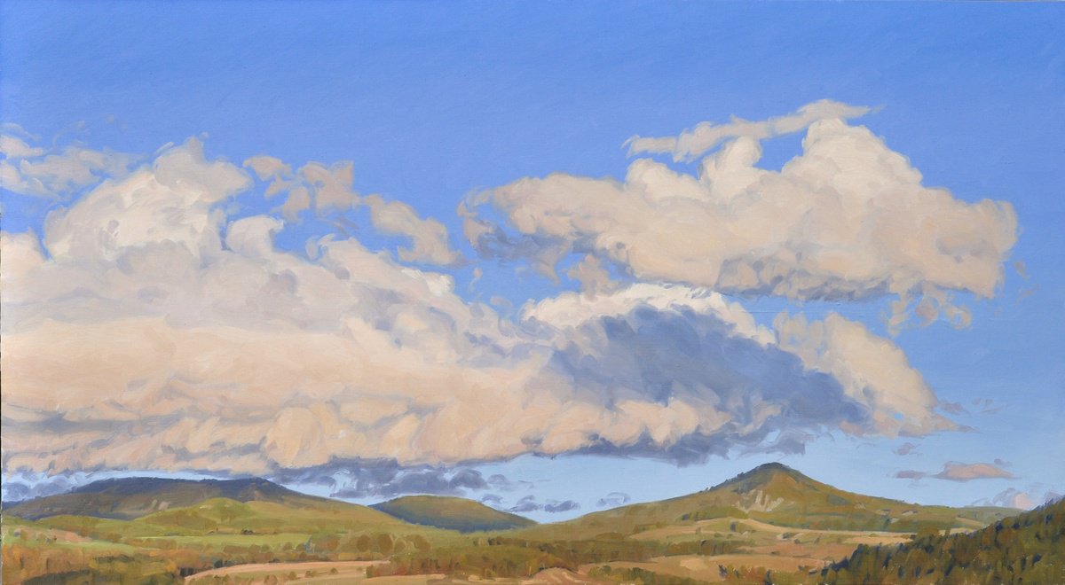 Clouds over the mountains by ANNE BAUDEQUIN