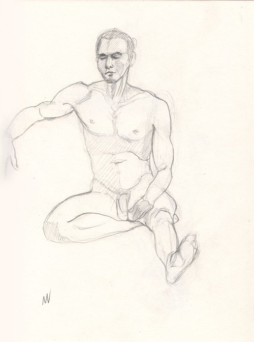 Sketch of Human body. Man.50 by Mag Verkhovets