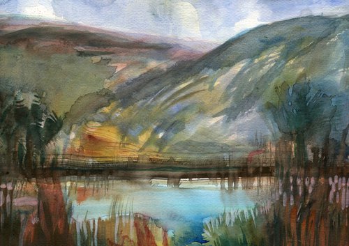 Mountain Lake by Elizabeth Anne Fox