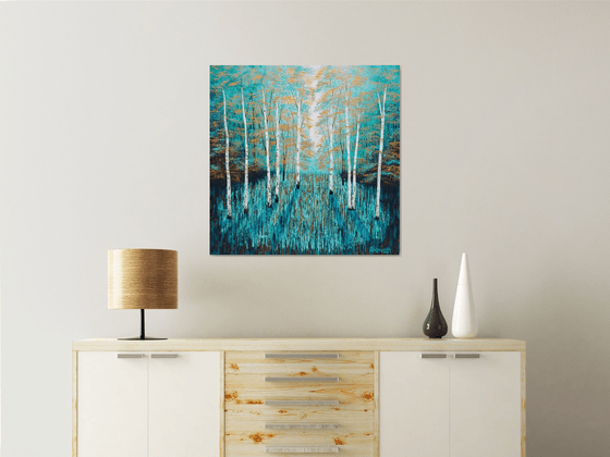 Golden Birch Wood