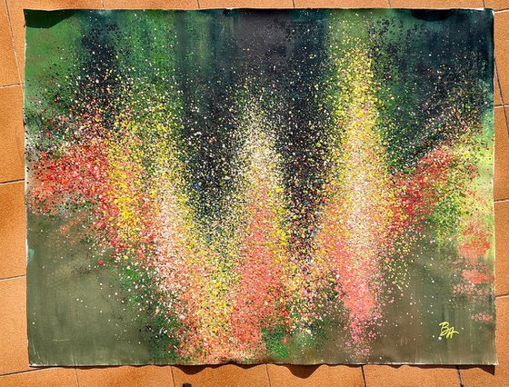 Soft Light Between Petals