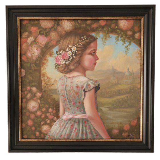 Flora, oil painting