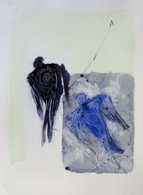 Flying Birds 12, 40x30 cm by Frederic Belaubre