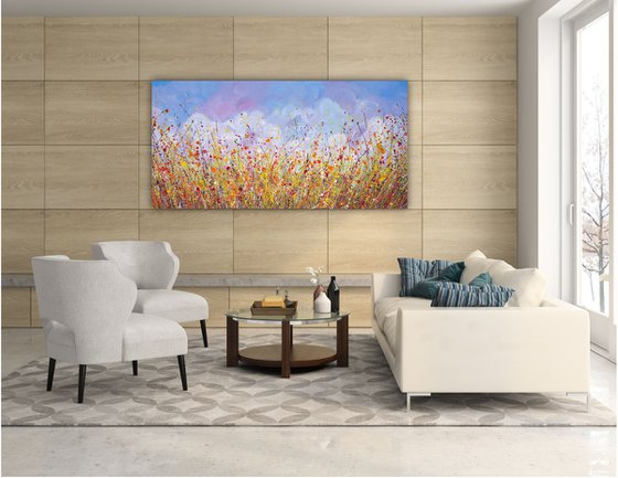 Wildflower Splash - Original Floral Painting