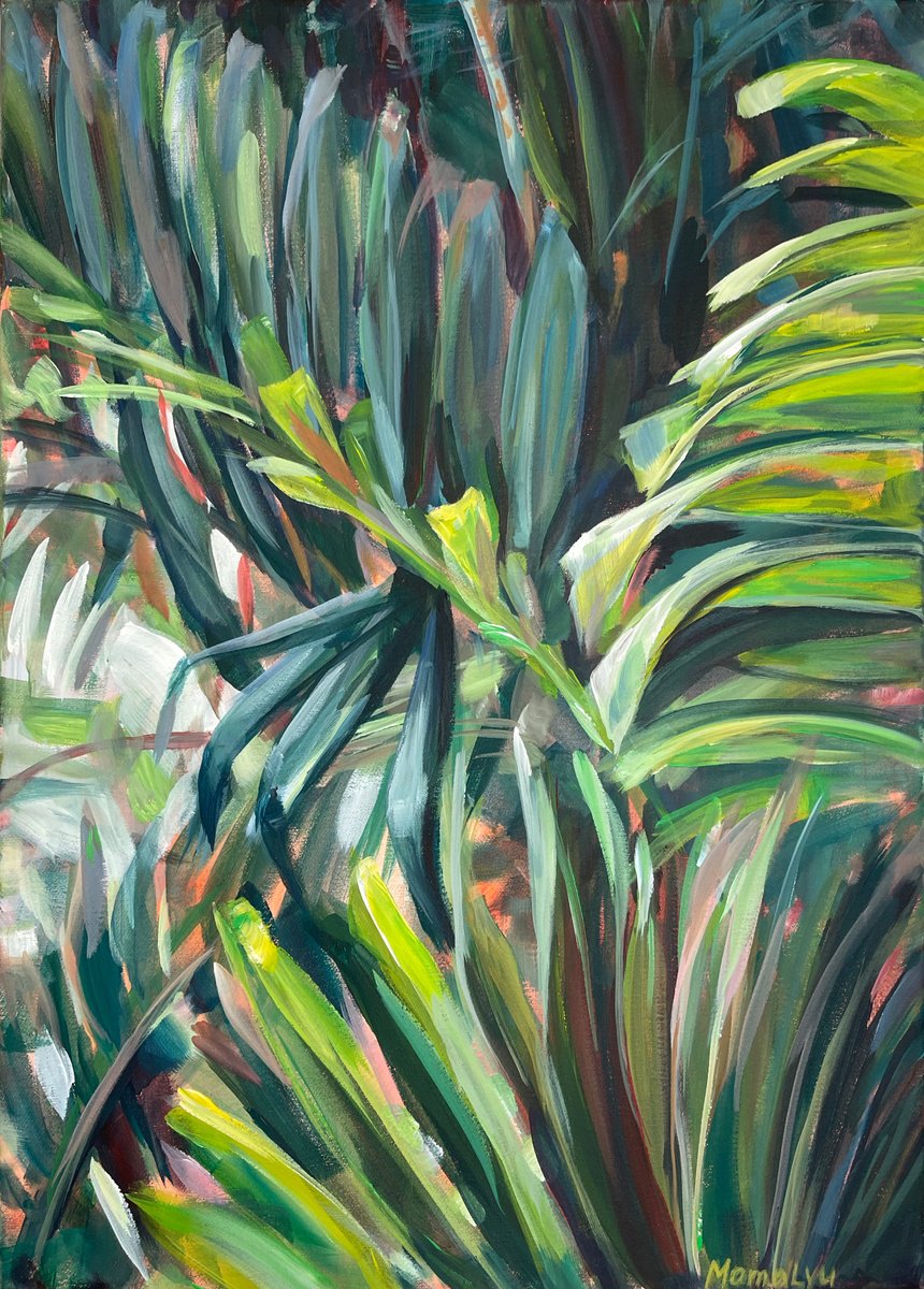 Whisper Of Palms. By Momalyu, 20 X 28, Artwork For Sale On Artfinder