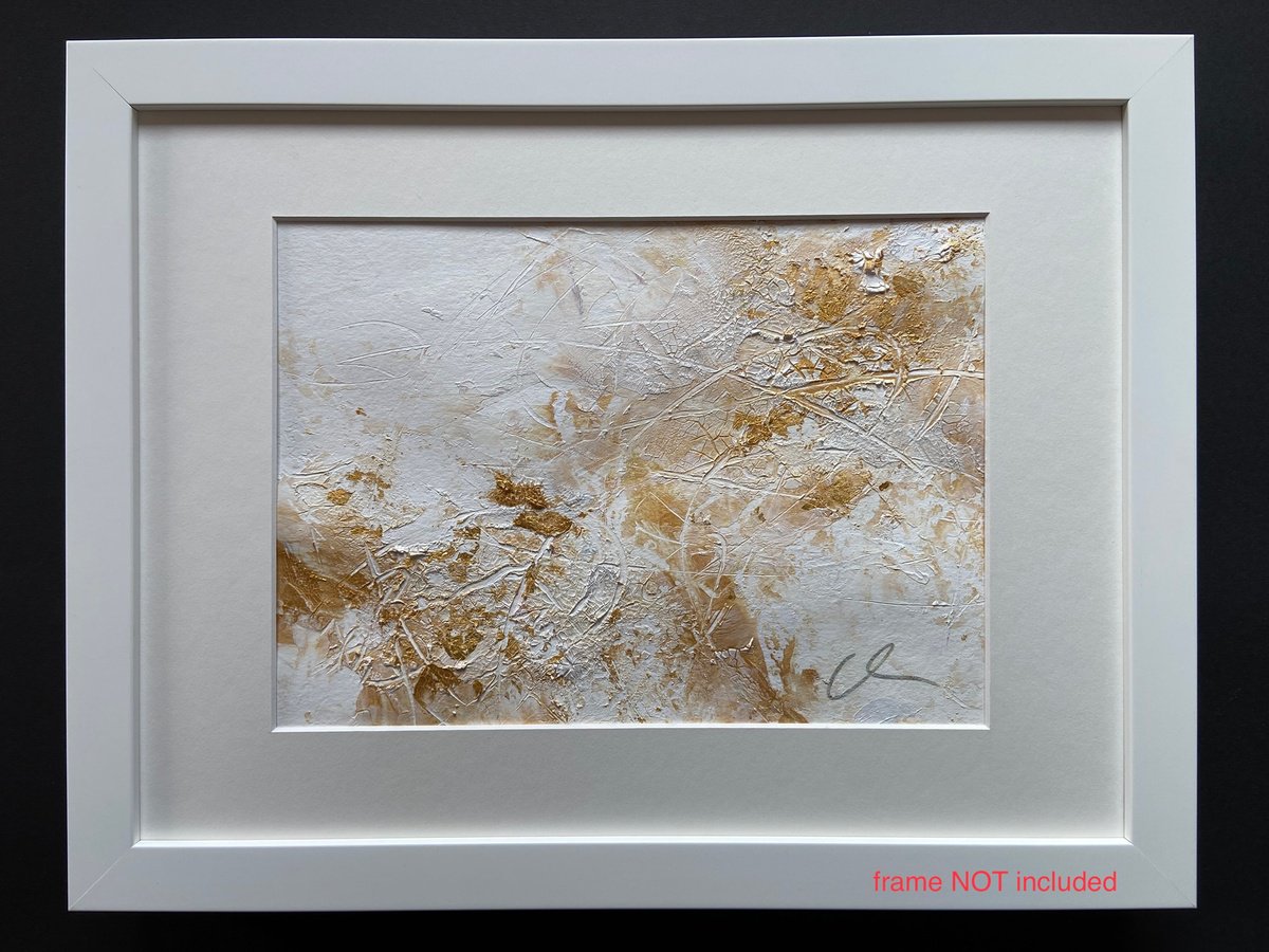 Expressive Abstract Acrylic Painting By Maria Bevilacqua-Fischer, 13 X 9", Soul Treasure No. 4, Original Artwork