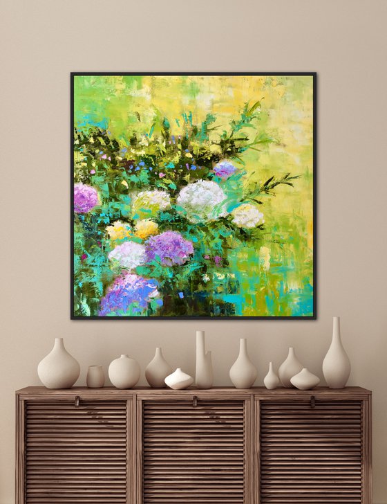 Abstract flowers 60-60cm