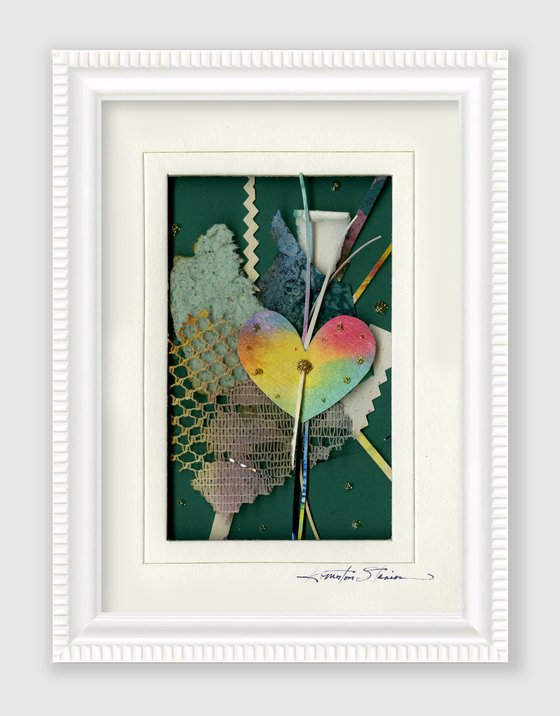 Mixed Media Heart Collage - by Kathy Morton Stanion