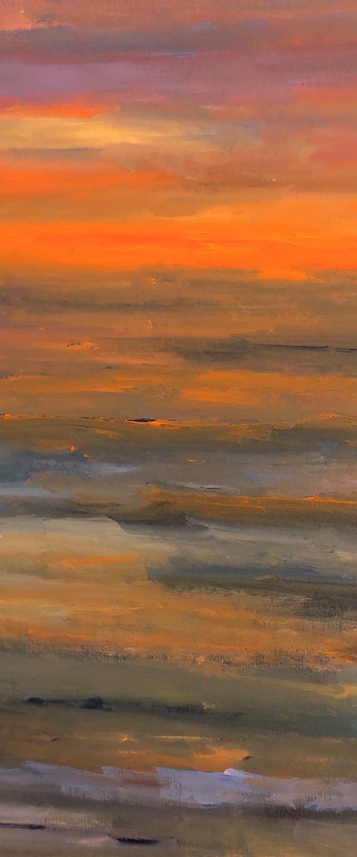 Glow over ocean by Ramya Sarveshwar