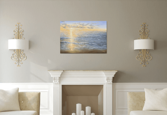 Light over the ocean